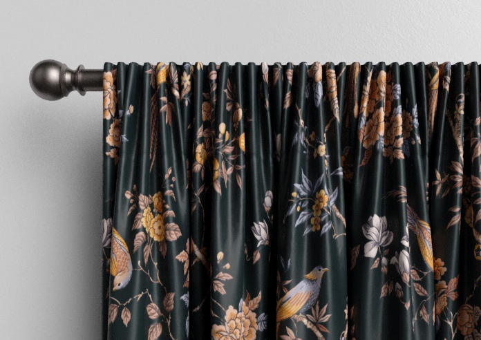 Orientalis, Jet - Made to Measure Curtains - Image 9